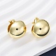 Латунные серьги обруча EJEW-D273-01G-3