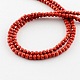 Faceted Imitation Jade Glass Beads Strands X-GLAA-R136-3mm-21-2