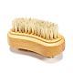 Cepillos de limpieza de matorral de madera de haya de doble cara para dedos y uñas MRMJ-Q013-129-3