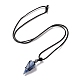 Natural Blue Aventurine Pendants Necklaces NJEW-E140-A14-2