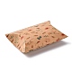 紙枕ギフトボックス  包装箱  パーティーの好意甘いキャンディーボックス  花柄  バリーウッド  9.9x5.5x0.1cm  完成品：8x5.5x2cm CON-J002-S-07A-2