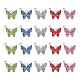 30 шт. 5 цвета из цинкового сплава с бабочками FIND-TA0001-61-2