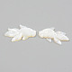 Perlas de concha de nácar de concha blanca natural SHEL-T017-17-2