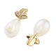 Boucles d'oreilles en laiton et verre&nbsp;EJEW-Q811-01KCG-3