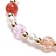 Colorful Alloy Enamel Cute Charms Bracelet BJEW-JB08661-04-6