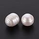 Perlas de perlas naturales keshi PEAR-N020-B02-3