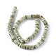 Chapelets de perles en howlite naturelle X-TURQ-L030-04C-02-3