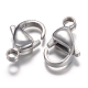 304 Stainless Steel Lobster Claw Clasps STAS-P095-06-1