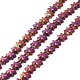 Electroplate Synthetic Non-magnetic Hematite Beads G-I317-03F-1