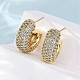 Серьги-гвоздики из циркония EJEW-F373-08G-3