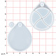 Sunnyclue 2 pièces bricolage boîte à bijoux moules en silicone moules ronds résine époxy moules moules multicouche rotatif plateau à bijoux étui de rangement DIY-SC0010-11-5