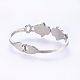 304 Stainless Steel Bangles BJEW-H575-02-4