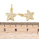 Латунные микропаве прозрачные кубические циркониевые подвески KK-G544-01G-03-3