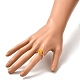 女性のための天然マレーシアリングセット  真鍮のパーツでナザールボンジュウの指輪  usサイズ4 3/4(15.4mm) RJEW-TA00007-01-3