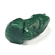 Natürliche grüne Aventurin-Wolfsfigur als Dekoration G-PW0007-013F-4