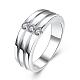 Brass Cubic Zirconia Wide Band Rings For Men RJEW-BB06304-10P-1
