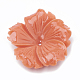Dyed Synthetic Coral Bead Caps CORA-N002-3-02E-1