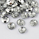 Botones redondos planos del diamante artificial de acrílico de Taiwán de 2-agujero BUTT-F015-13mm-02-1