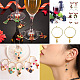 SUNNYCLUE 150pcs 25mm Wine Glass Charm Rings Earring Beading Hoop Jewelry Making Findings for DIY Jewelry Marking Party Wedding Festivals Decoration KK-SC0001-18-2