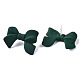 Spray Painted CCB Plastic Bowknot Stud Earring Findings CCB-Q091-07D-2