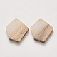 Transparent Resin & Wood Pendants X-RESI-S384-003A-C01-2