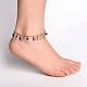 304 Stainless Steel Charms Anklets AJEW-AN00106-4