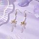 Оболочки жемчужные болтающийся серьги EJEW-JE05980-2
