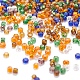 Perles de rocaille rondes en verre 7 couleurs SEED-YW0001-24A-02-6