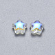Perles de verre peintes par pulvérisation transparent X-GLAA-R211-04-G03-2