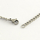 304 Stainless Steel Curb Chain Necklaces NJEW-R223-03-3
