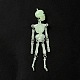 Halloween Luminous PVC Skeleton Pendants HJEW-B007-01-3