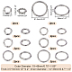 Pandahall elite 16pcs 8 styles anneaux de porte à ressort en alliage FIND-PH0007-80P-2
