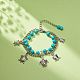 Synthetic Turquoise Beads Multi-strand Bracelets BJEW-JB08753-6