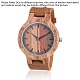 Zebrano Wood Wristwatches WACH-H036-23-1