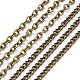 Collar de cadenas de cable de enlace de acera trenzado de hierro pandahall DIY-PH0019-11AB-5