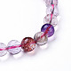 Bracciali elasticizzati con perle di quarzo naturale BJEW-P160-04C-2