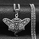 304 Halskette mit Emaille-Anhänger aus Edelstahl für Damen und Herren NJEW-G123-11P-1