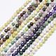 Natural Assorted Stone Round Bead Strands G-F425-09-1