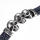 Men's Braided Leather Cord Bracelets BJEW-H559-18-3