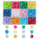 Gomakerer 720 pièces 12 couleurs perles acryliques transparentes écologiques TACR-GO0001-01-1