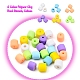 6 brins de perles en pâte polymère couleurs CLAY-YW0001-18-6