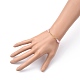 Adjustable Brass Heart Link Bracelets BJEW-JB05420-04-4