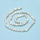 Fili di perle di perle d'acqua dolce coltivate naturali PEAR-A005-07C-01-3