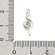 Латунные микро проложить кубического циркония подвески KK-M321-01C-P-3