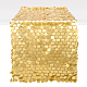Caminos de mesa de lentejuelas doradas de 11.8x108.3 pulgada de olycraft AJEW-WH0258-843A-1