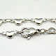 Valentines mignon cadeau de jour de 304 acier inoxydable colliers femmes lien de coeur colliers de chaîne X-NJEW-G038-46-2