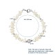 Natural Spiral Shell Chip Beaded Bracelets BJEW-JB04882-03-2