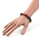Buntes handgefertigtes Stretch-Armband aus Porzellanperlen im Ethno-Stil für Frauen BJEW-JB09089-01-3