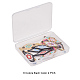 MIYUKI＆TOHO日本のシードビーズ  手作りのリンク  菱形織機模様  ミックスカラー  31~32.5x13~13.5x1.5~2mm  穴：1mm  2個/カラー  12個/箱 SEED-PH0012-10-4