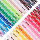 Benecreat 72pcs20cmナイロンレースジッパーdiyコイルフラワーレースジッパーテーラークラフトドレスバッグクロス縫製用  24色 FIND-BC0001-01-1